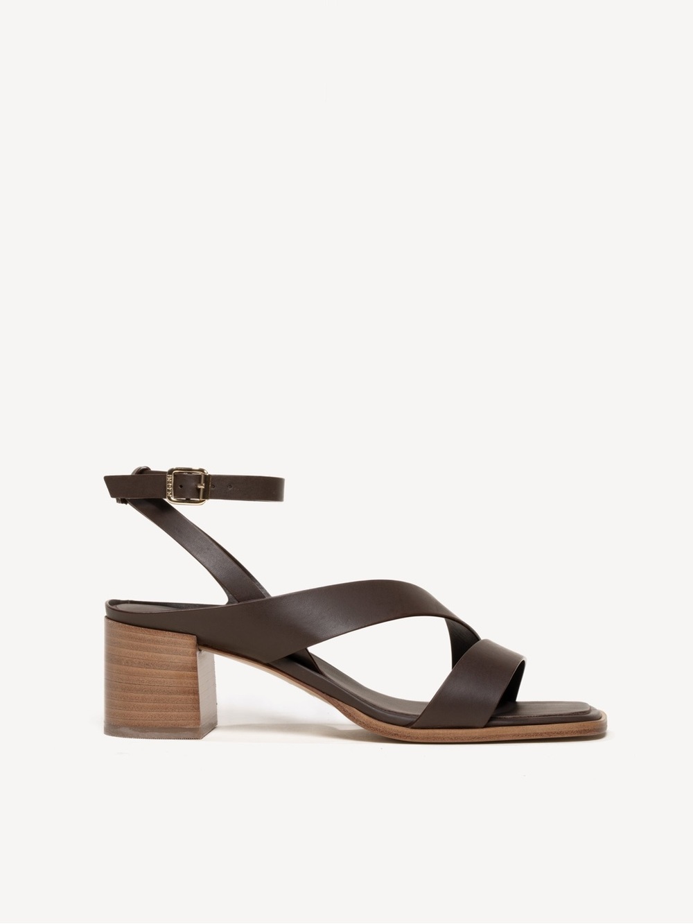 M GEMI • The Moira strappy block heel sandals calf leather Italy designer - Picture 6 of 16